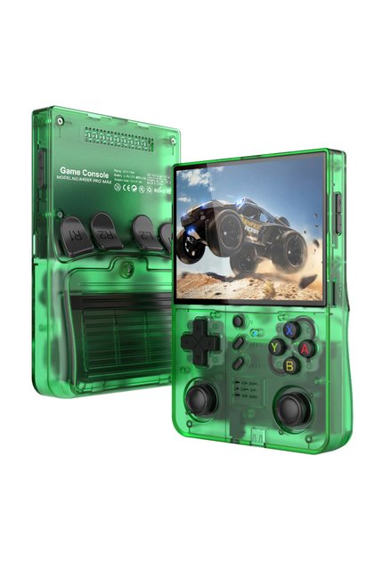 Green 128G BOYHOM R 40XXPROMAX Retro Handheld with ARKOS2.0, 4.2" HD IPS Screen, 4500mAh, WiFi - Por
