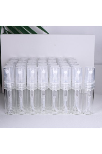 Glass 50pcs 3ml transparent 50/batch 3ml High Quality Clear Glass Perfume Bottle Ultra Fine Mist M