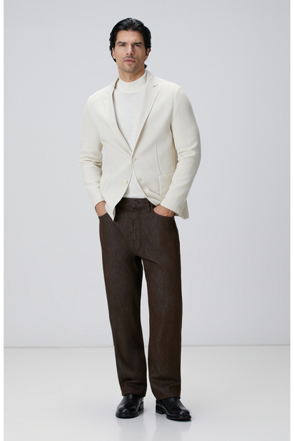 Kahverengi Denim Pantolon