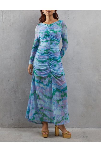 Rochie lunga, Mix culori