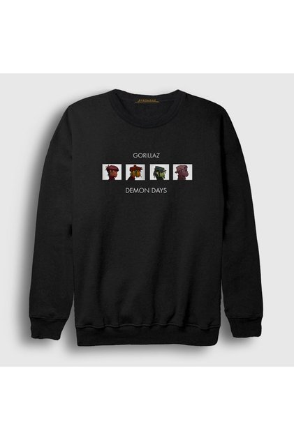 Unisex Black Demon Days Gorillaz Sweatshirt 54562tt