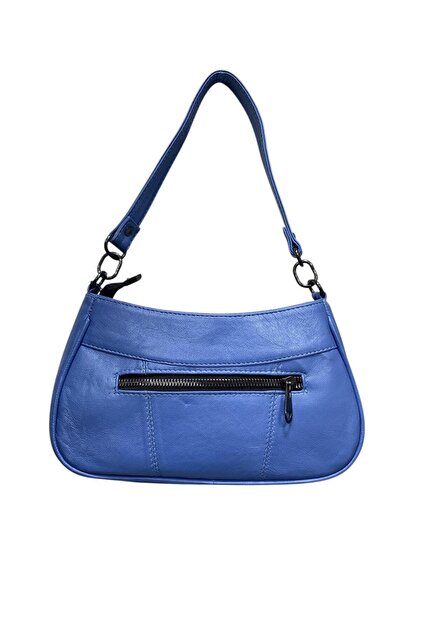 Aa Quality Genuine Leather Women's Luxury Blue Hand and Shoulder Bag