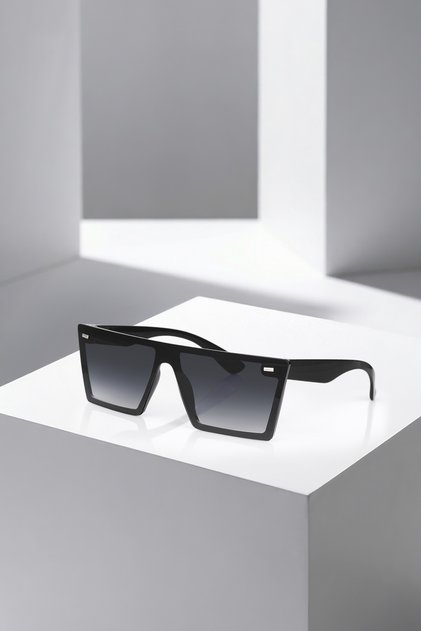 Gradient Unisex Sunglasses with Uv400 Protection Black Color Plg-2112C1