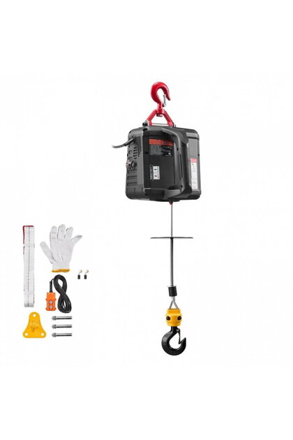 Electropalan portabil cu telecomanda 2 in 1, Orizontal/Vertical, 1500W, max 500 kg, Inaltime 7.6 m,