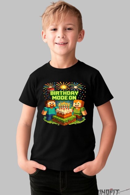 Tricou Minecraft Mode My Birthday