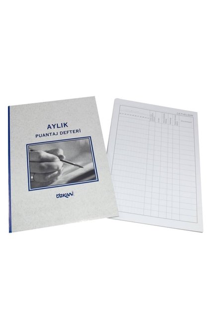 Aylık Puantaj Defteri 5 Adet 13x19 cm