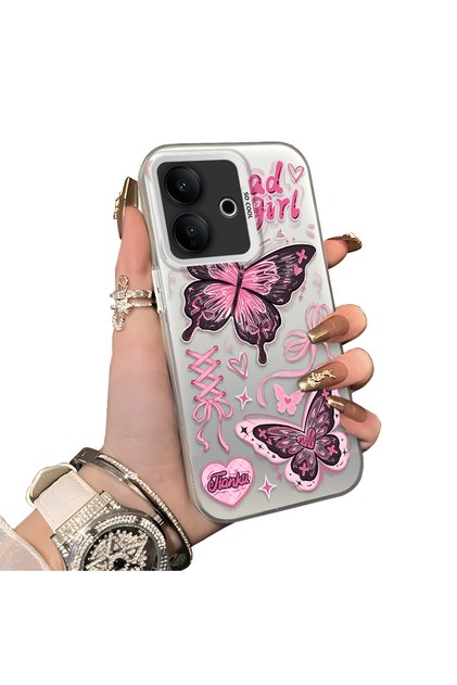 Vivo V60 Lite 4G/5G Compatible Hard Acrylic Back Silicone Edge Lens Protection Case