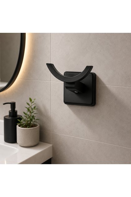 Matte Black Robe Hanger 304 Stainless Steel | Modern Bathroom Hanger
