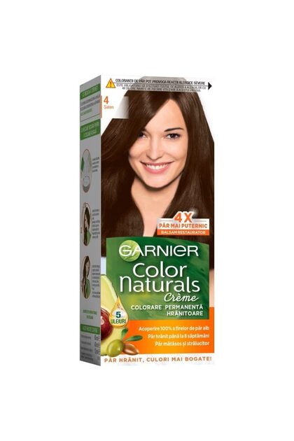 Hair Dye, Color Naturals, 4 Satin