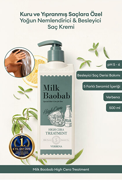 Milk Baobab Yoğun Nemlendirici & Besleyici Saç Kremi High Cera