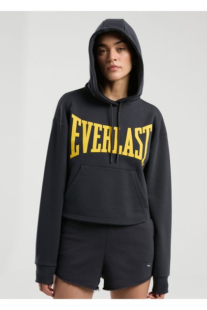 Classics Wmn Füme Kapüşonlu Kadın Sweatshirt