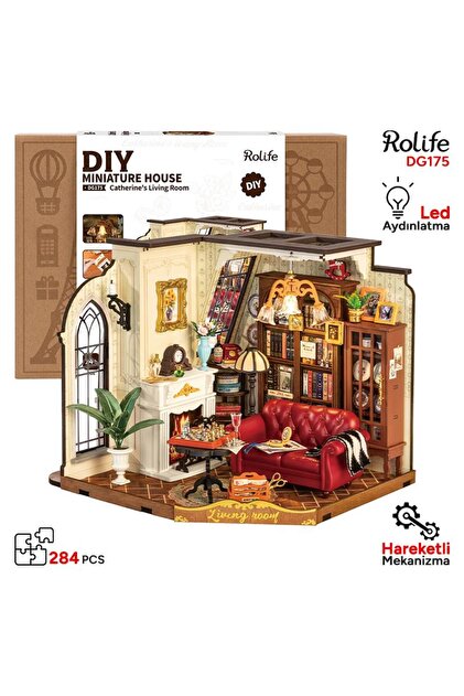 Rolife DG175 Catherine'in Oturma Odası Catherine's Living Room DIY
