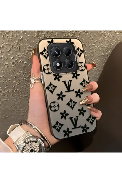 Redmi Note 14 Pro 5g Compatible Silicone Edge Hard Back Case Couple Phone Case Brand Patterned
