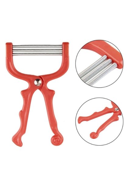 Spring-Loaded Eyebrow Mustache Facial Hair Removal Tool Spring-Loaded Facial Hair Removal Tool