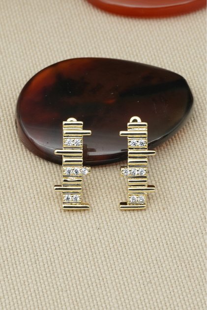 Vip Xuping Zircon Stone Piano Model Steel Earrings, Non-Tarnishing Steel Earrings