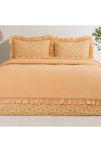Home Chance Double Pique Set 4 Pieces-Light Mustard