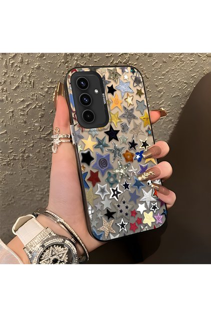 Samsung Galaxy A54 Uyumlu Yüksek Kaliteli Yıldız ve Ay Desenli Kılıf, Günlük Kullanım