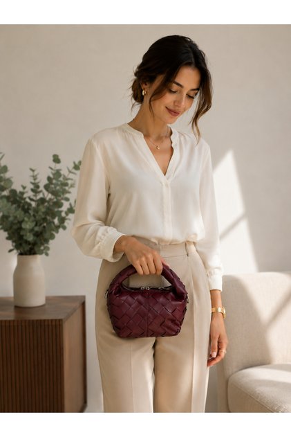 Burgundy Bag Mini Model
