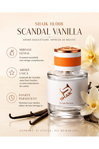 10.008 Scandal Vanilla Eau de Parfum 50 ml – Eleganță, Vanilie Catifelată și Persistență Remarcabilă