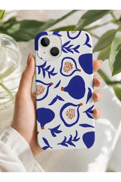 iPhone 15 Compatible Launch Silicone Modern Wavy Pattern Themed Shock-Absorbing Case White