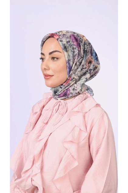 Soft Pamuk Eşarp Lila