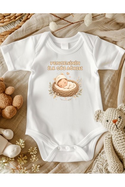 Yenge Written %100 Cotton Baby Bodysuit 386