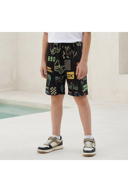 Drawstring Waist Shorts with Pockets
