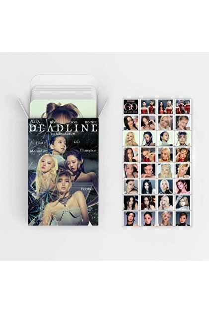Kpop Dünyasi BLACKPINK '' Deadline '' Çift Yön Baskılı Lomo Card