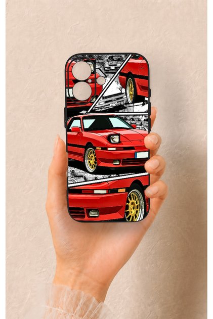 iPhone 17 Compatible Red Supra Patterned Silicone Case