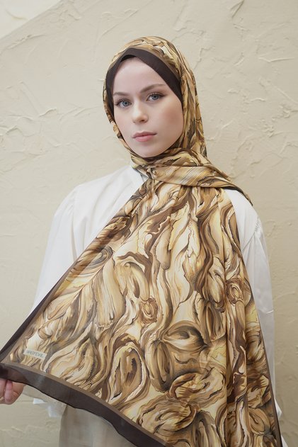 Ocean Pattern Cotton Chiffon Shawl