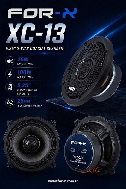 For-X XC-13 KOAKSİYEL TİZLİ HOPARLÖR 100W 25 RMS - Fiyatı, Yorumları