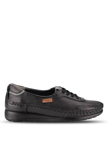 Leslie-H Women's Leather Shoes Black
