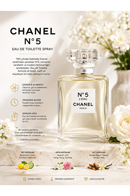 Chanel N°19 Kadınlara Özel Çiçeksi ve Odunsu Kokulu Eau De Parfum