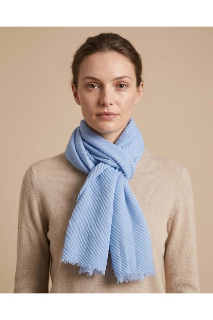 Women Blue Solid Scarf