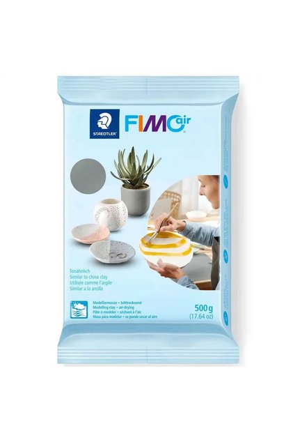 Lut de modelaj cu uscare la aer FIMOair 500g Gri