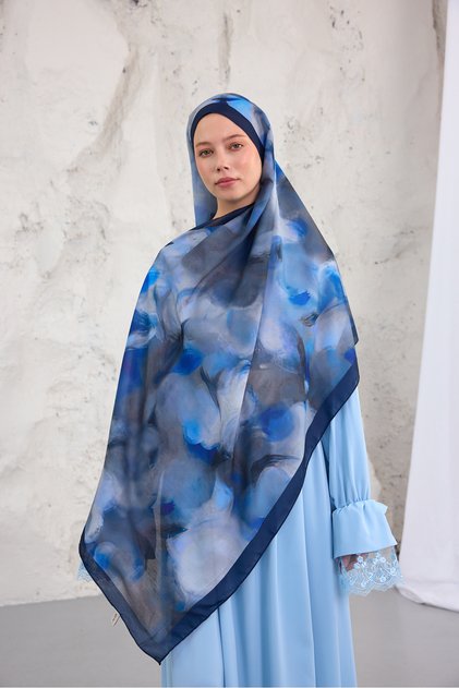 Summer Garden Series Patterned Cotton Soft Shawl Women's Colorful Shawl