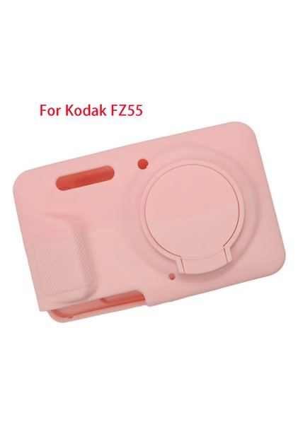 fz55 case light pink Camera Bag for Kodak FZ55 Camera Silicone Protective Case FZ55 Lens Cap Soft Sh