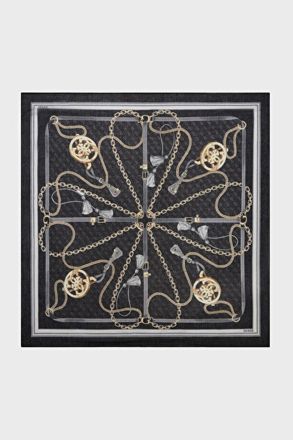 120X120 Scarf Aw5537Pol03 Scarf Aw5537 Pol03 Bla