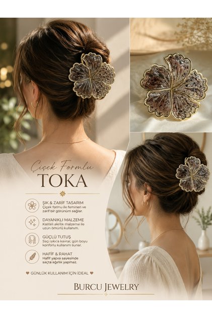 Flower Shaped Large Latch Buckle