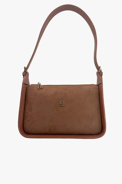 67-8111 Women's Tan Shoulder and Shoulder Bag