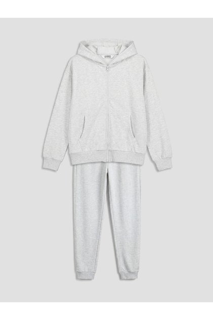 Hooded Girls' Tracksuit Set (W6)