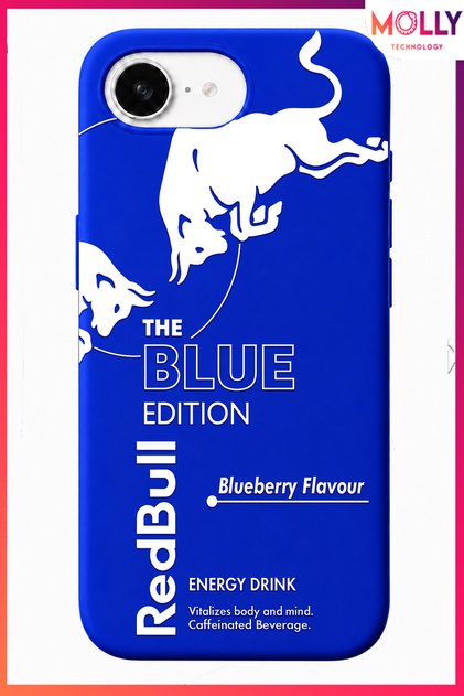 Cobalt Blue the Blue Edition Patterned Velvet Inside Silicone Case for iPhone 16E
