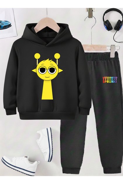 Sprunki Printed Children's Tracksuit, Shardon Soft Fabric, Unisex