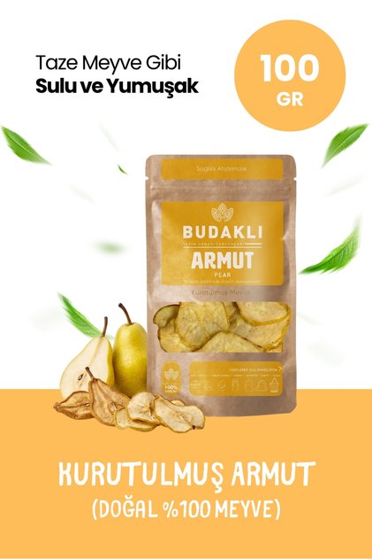 Kurutulmuş Armut 100 Gr Armut Kurusu Kuru Meyve %100 Meyve Katkısız İlave Şekersiz