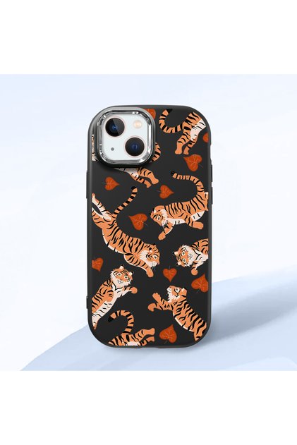 Black Silicone Case with Shock-Absorbing Camera Protections Compatible with iPhone 13/14