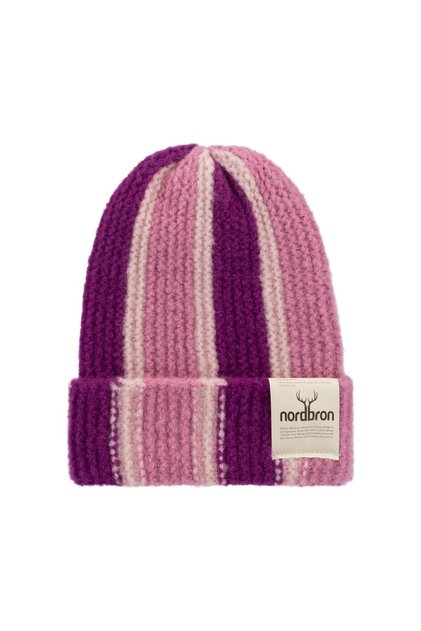Purple Acrylic Block Soft Knitwear - Stretchy Double Fold Winter Logo Basic Linje