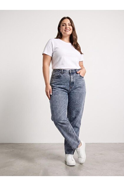 Girls' / Women's Plus Size High Waist Jean Pants