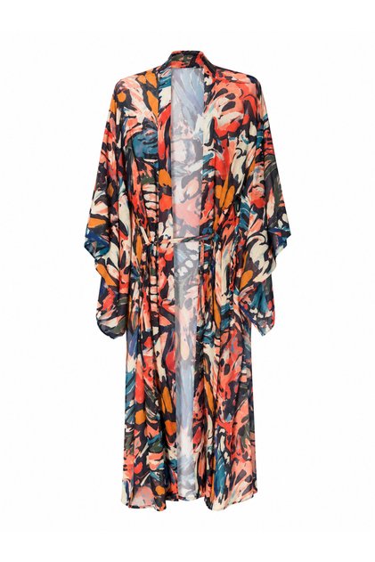 Monochrome Veil Kimono