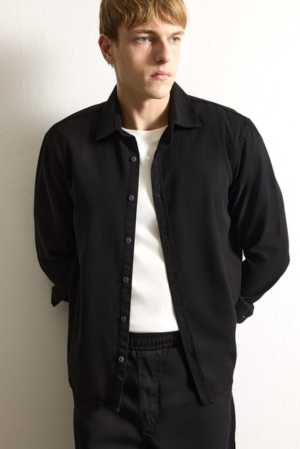 Ultra Soft Regular Fit Long Sleeve Button down Shirt I3029Ax26Au