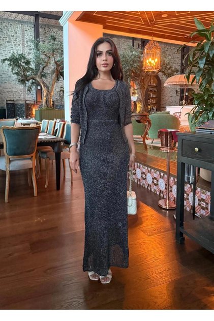 Bluzlu Triko Takim Elbise Astarlı